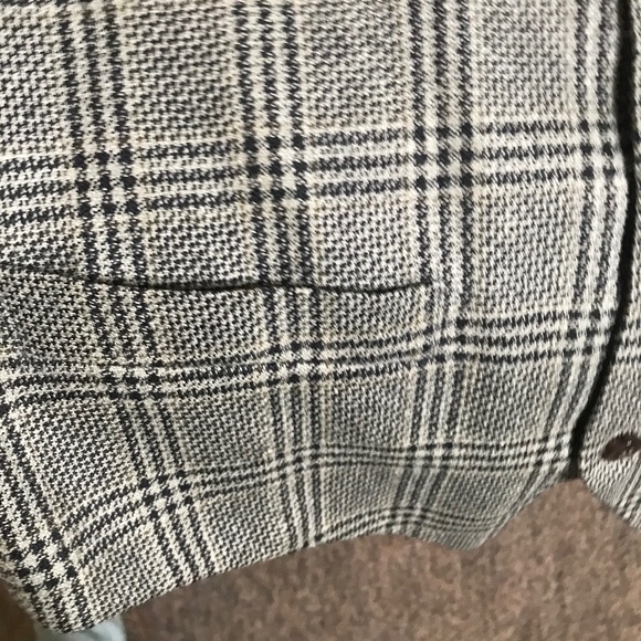 Moores Plaid Tweed Vest Men’s Size M – Grey Check Button Front Lined - Picture 12 of 14